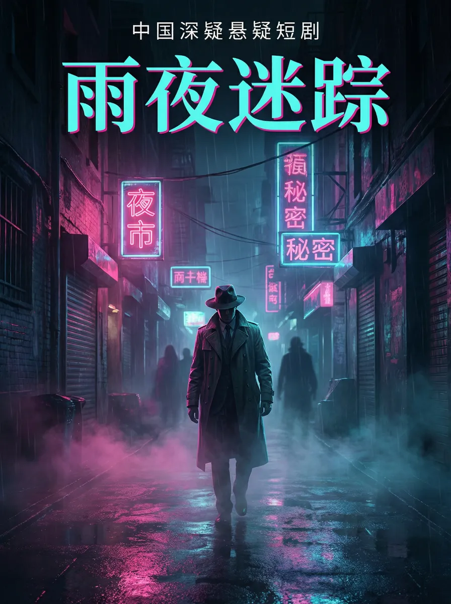 大瓜网 悬疑追踪短剧 - 雨夜迷踪海报