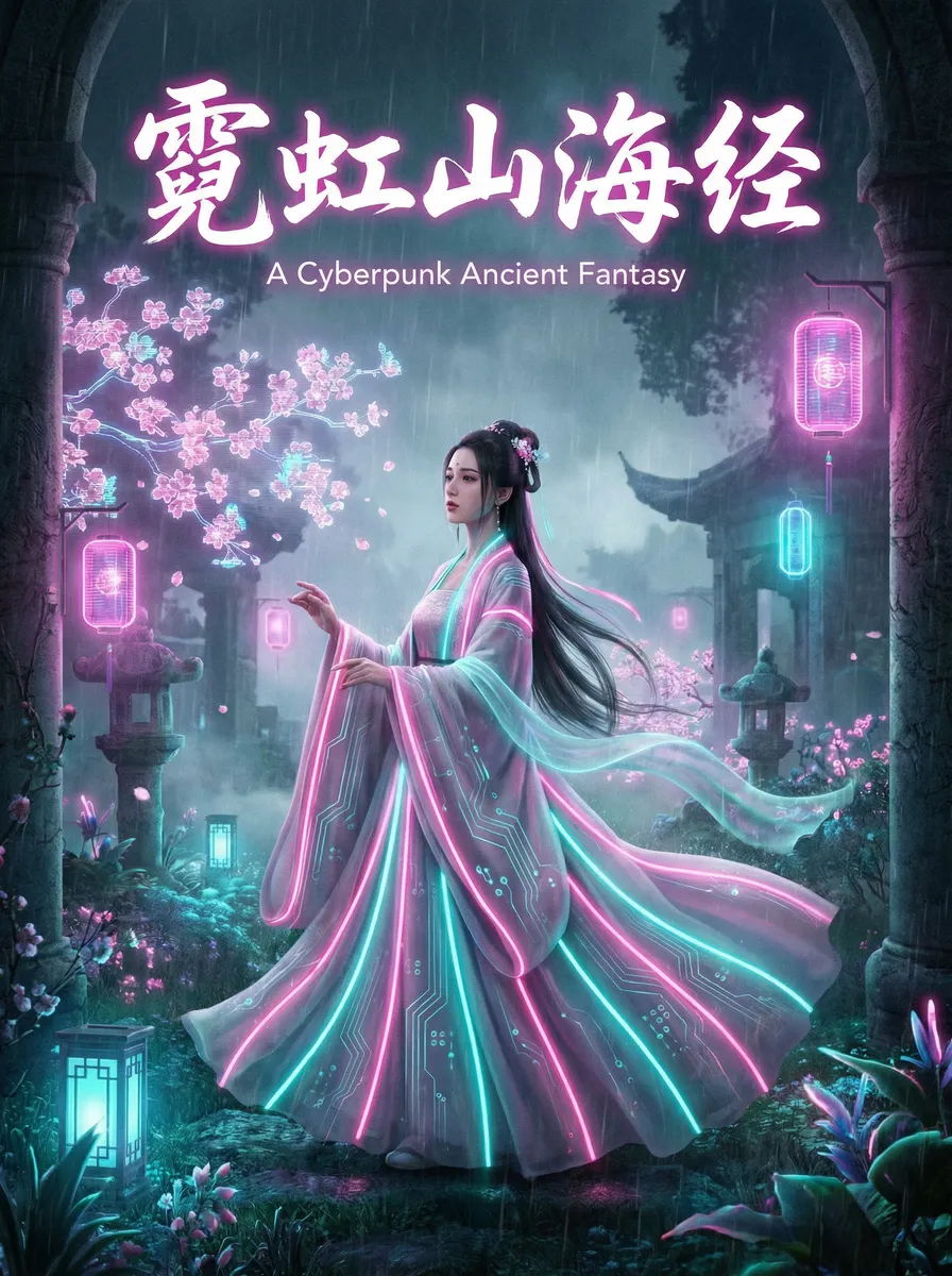 大瓜网 古风奇缘短剧 - 霓虹山海经海报